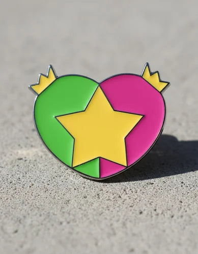 Pin Metálico Corazón Cosmo y Wanda