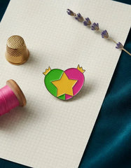 Pin Metálico Corazón Cosmo y Wanda