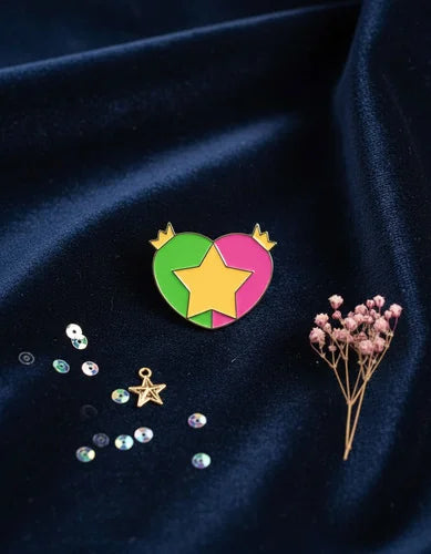 Pin Metálico Corazón Cosmo y Wanda