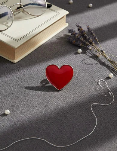 Pin Metálico Corazón Rojo Clásico