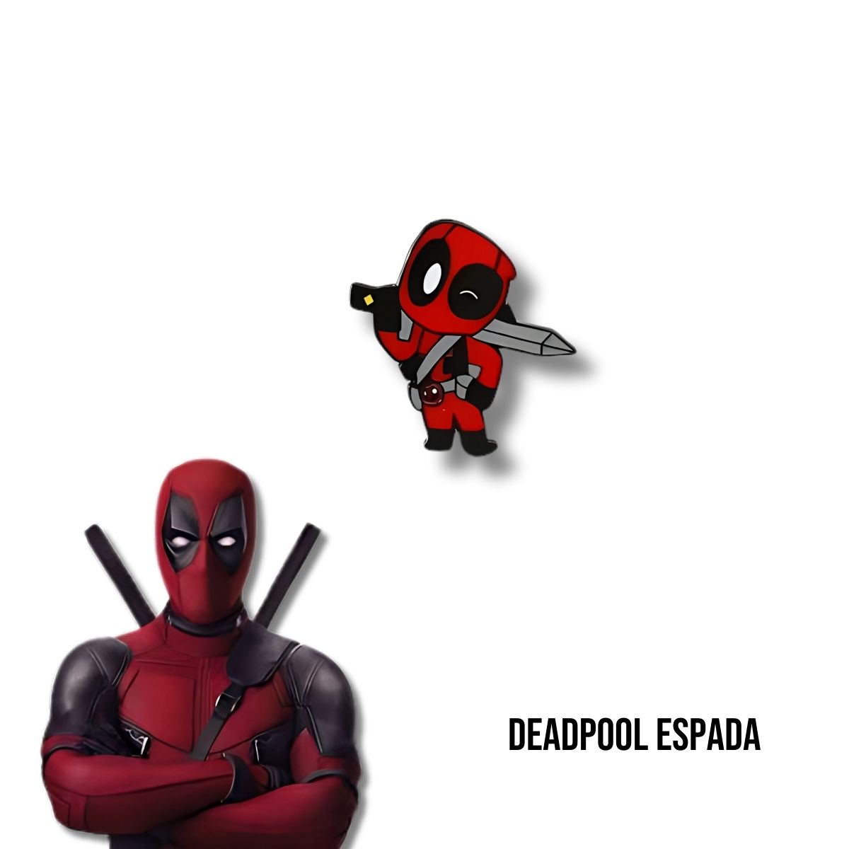 Pin Metálico Deadpool Espada