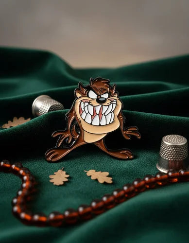 Pin Metálico Demonio de Tasmania Sonrisa