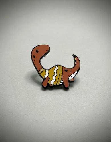 Pin Metálico Dinosaurio Braquiosaurio Abrigado
