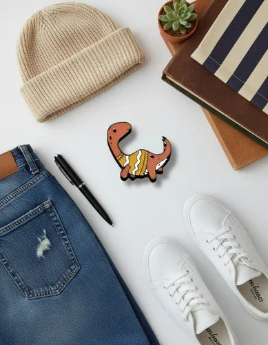 Pin Metálico Dinosaurio Braquiosaurio Abrigado