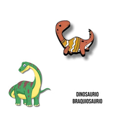 Pin Metálico Dinosaurio Braquiosaurio Abrigado