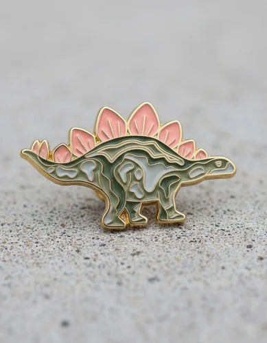 Pin Metálico Dinosaurio Estegosaurio