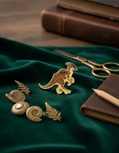 Pin Metálico Dinosaurio Parasaurolophus