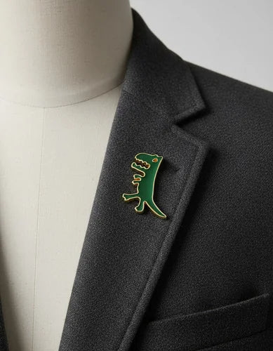 Pin Metálico Dinosaurio Retro