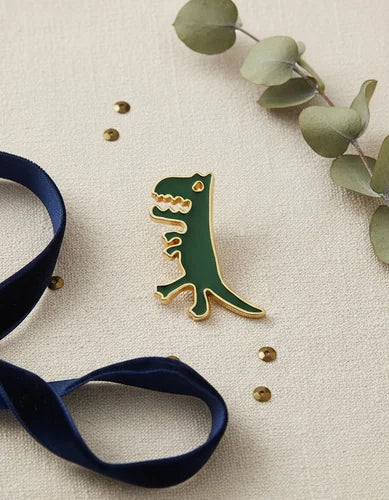 Pin Metálico Dinosaurio Retro