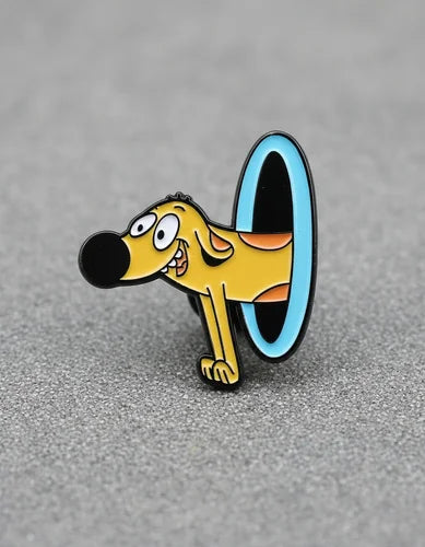 Pin Metálico Dog en Portal Azul CatDog