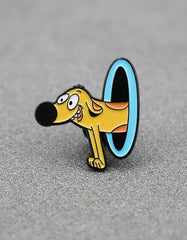 Pin Metálico Dog en Portal Azul CatDog