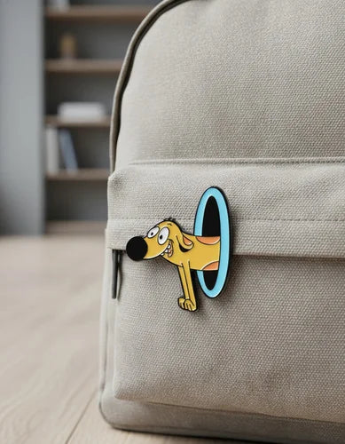 Pin Metálico Dog en Portal Azul CatDog