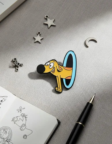 Pin Metálico Dog en Portal Azul CatDog