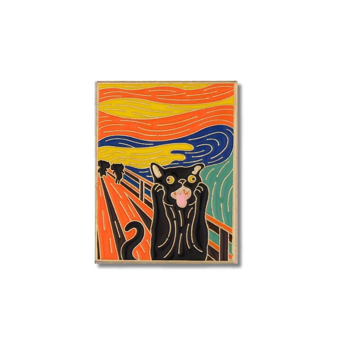 Pin Metálico El Grito Felino