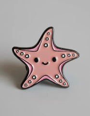 Pin Metálico Estrella de Mar Rosa Kawaii