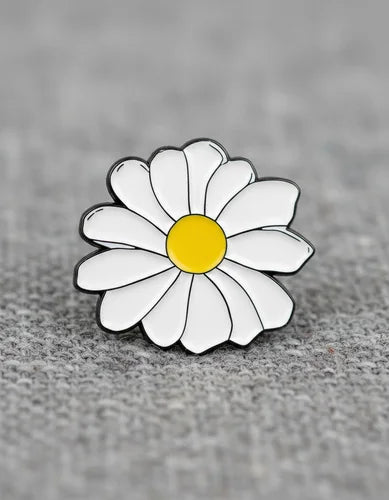 Pin Metálico Flor Margarita