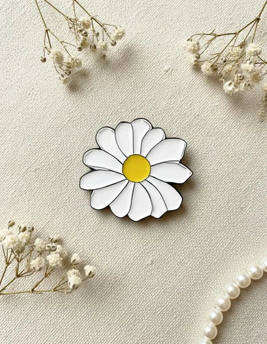Pin Metálico Flor Margarita