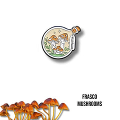 Pin Metálico Frasco Mushrooms