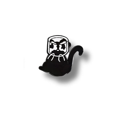 Pin Metálico Gatito Atrapado en Vaso