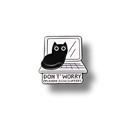 Pin Metálico Gatito Don't Worry