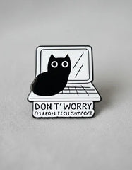 Pin Metálico Gatito Don't Worry
