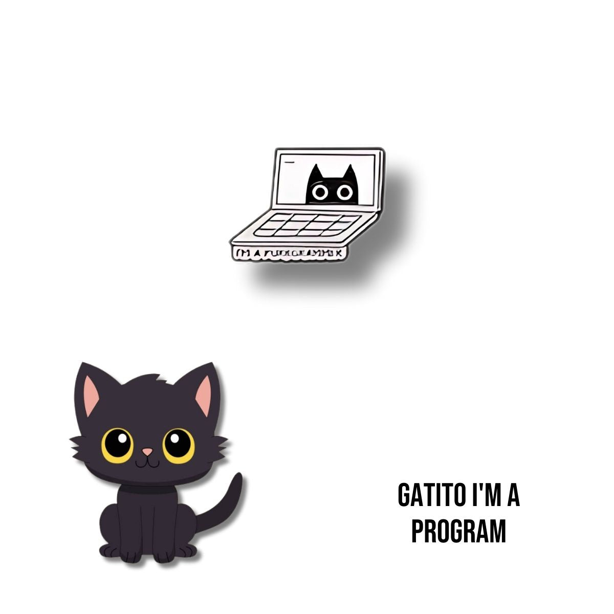 Pin Metálico Gatito I'm a Program