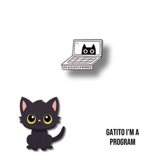 Pin Metálico Gatito I'm a Program