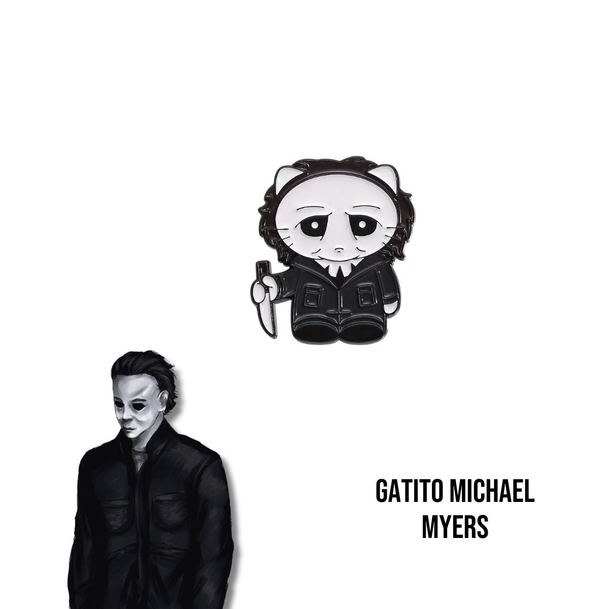 Pin Metálico Gatito Michael Myers