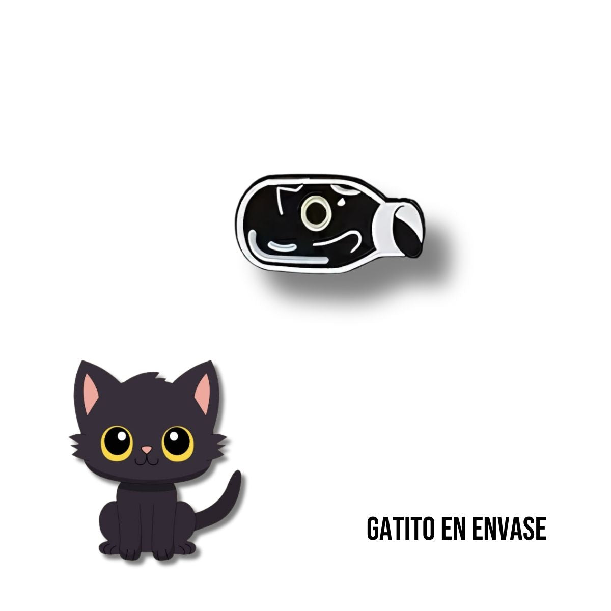 Pin Metálico Gatito en Envase