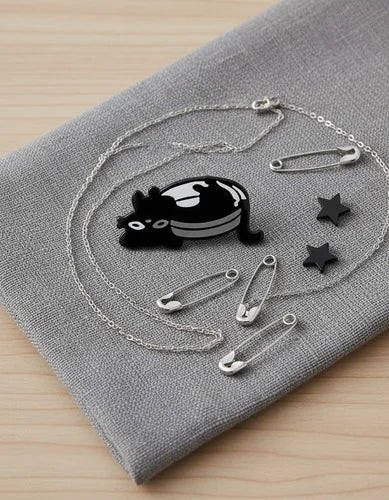 Pin Metálico Gatito en Plato