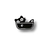 Pin Metálico Gatito en Taza