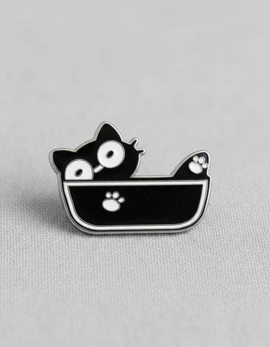 Pin Metálico Gatito en Taza