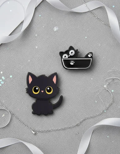 Pin Metálico Gatito en Taza