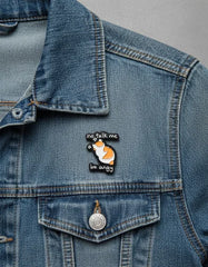 Pin Metálico Gato Enfadado No Talk Me