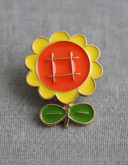 Pin Metálico Girasol