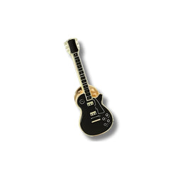 Pin Metálico Guitarra Eléctrica Negra Clásica