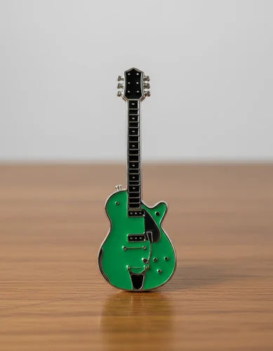 Pin Metálico Guitarra Eléctrica Verde Vintage