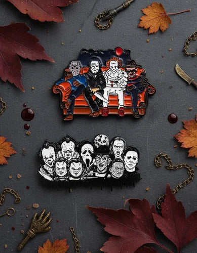 Pin Metálico Halloween Villanos de Terror