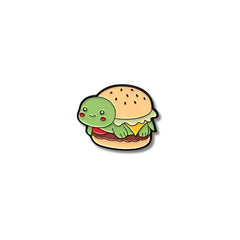 Pin Metálico Hamburguesa Tortuga Kawaii