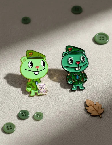 Pin Metálico Happy Tree Friends Flippy Bueno