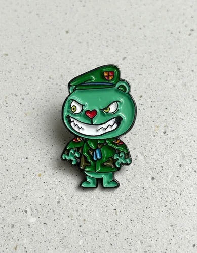Pin Metálico Happy Tree Friends Flippy Malo
