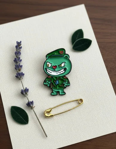 Pin Metálico Happy Tree Friends Flippy Malo