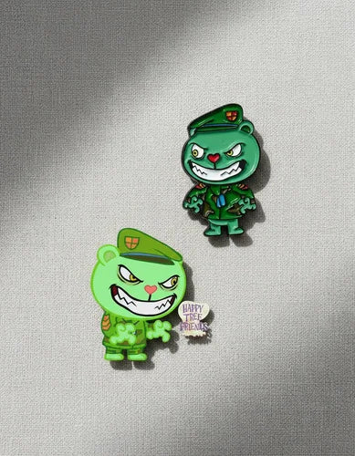 Pin Metálico Happy Tree Friends Flippy Malo