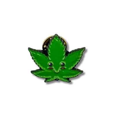 Pin Metálico Happy Weed Hoja