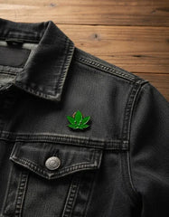 Pin Metálico Happy Weed Hoja