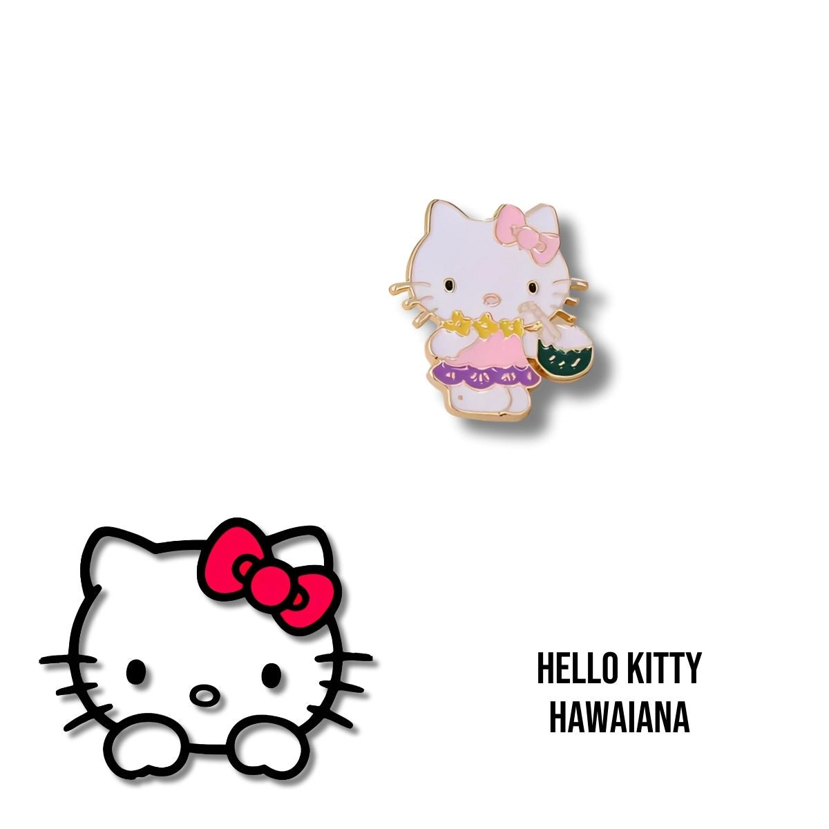 Pin Metálico Hello Kitty Hawaiana