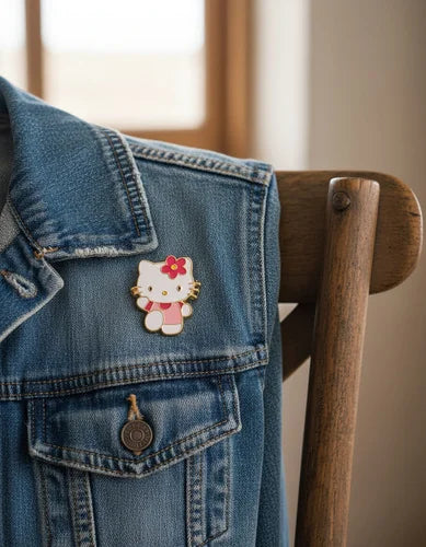 Pin Metálico Hello Kitty Rosa