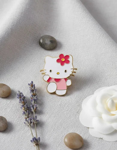 Pin Metálico Hello Kitty Rosa