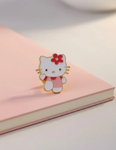 Pin Metálico Hello Kitty Rosa