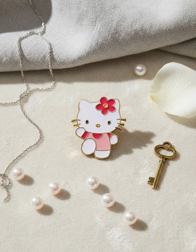 Pin Metálico Hello Kitty Rosa